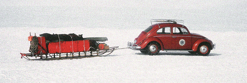 Volkswagen Escarabajo en la Antártida